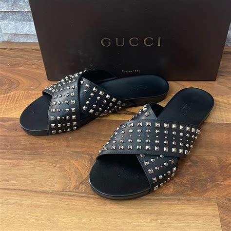 gucci nero sandals|gucci black and white shoes.